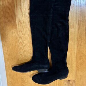 Robert Clergerie suede over the knee boots